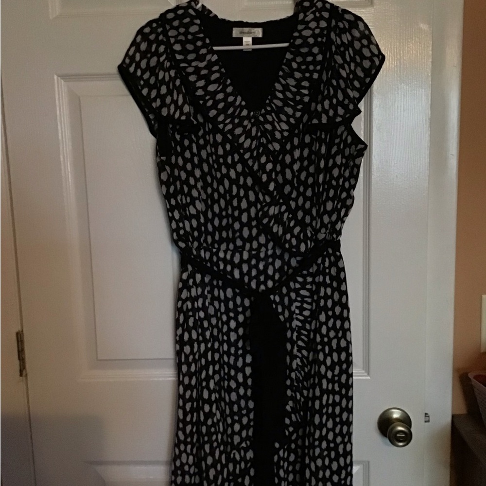 Black and White spotted Dress